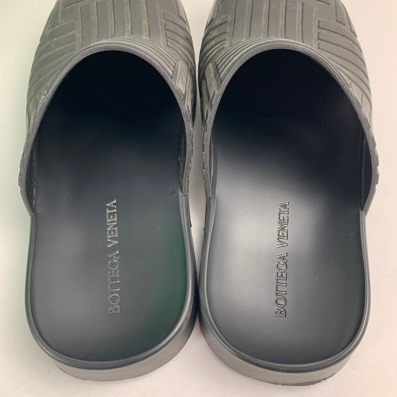 【中古品】【メンズ】 BOTTEGA VENETA ボッテガ・ヴェネタ ラバー スライダー サンダル 靴 164-260805-mh-08-fuzh サイズ：40 カラー：ブラック 万代Net店