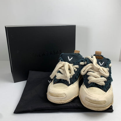 【中古品】【メンズ】 VALABASAS ヴァラバサス VISION DENIM BLUE SHOES デニム スニーカー 靴 162-260805-mh-07-fuzh サイズ：26.5cm カラー：ブラック 万代Net店
