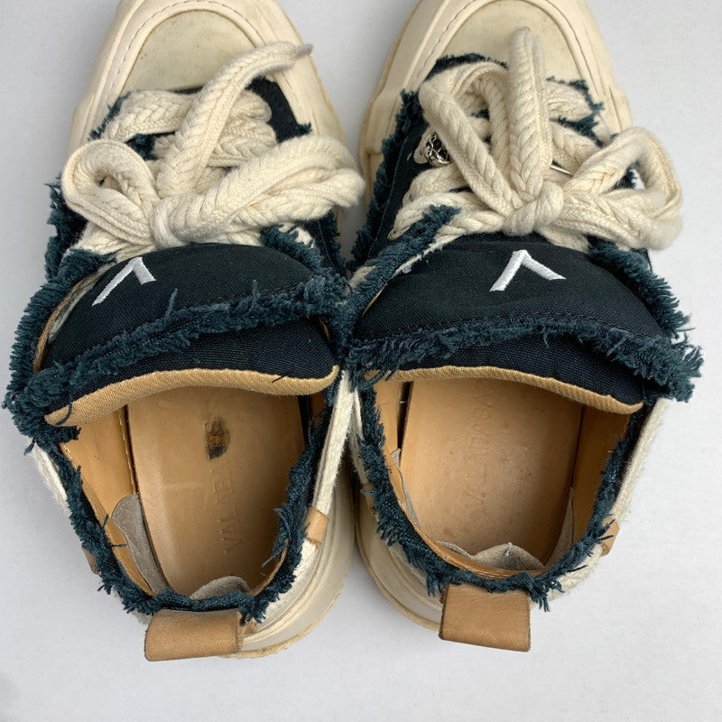 【中古品】【メンズ】 VALABASAS ヴァラバサス VISION DENIM BLUE SHOES デニム スニーカー 靴 162-260805-mh-07-fuzh サイズ：26.5cm カラー：ブラック 万代Net店