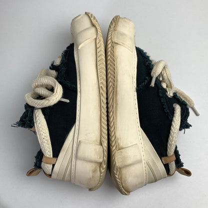 【中古品】【メンズ】 VALABASAS ヴァラバサス VISION DENIM BLUE SHOES デニム スニーカー 靴 162-260805-mh-07-fuzh サイズ：26.5cm カラー：ブラック 万代Net店