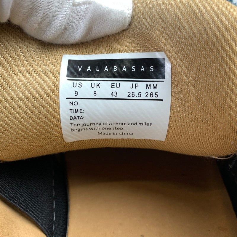 【中古品】【メンズ】 VALABASAS ヴァラバサス VISION DENIM BLUE SHOES デニム スニーカー 靴 162-260805-mh-07-fuzh サイズ：26.5cm カラー：ブラック 万代Net店