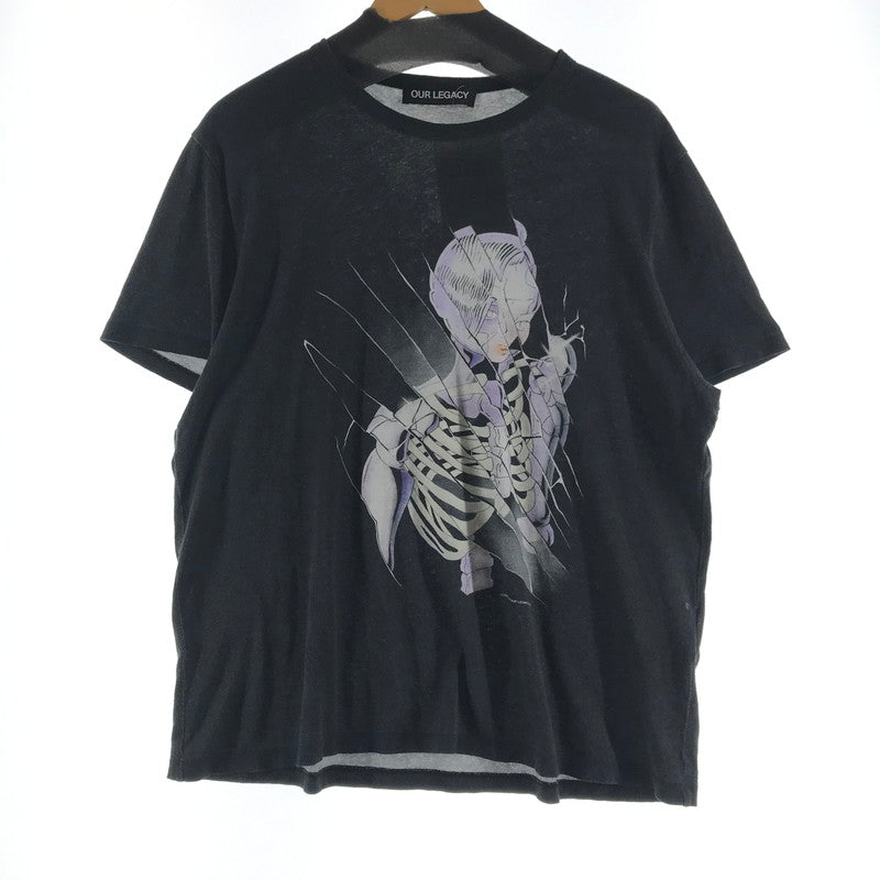 【中古品】【メンズ】 OUR LEGACY アワーレガシー NEW BOX CYBERNETIC ANGEL SS TEE ニューボックス サイバネティックエンジェルプリントTシャツ カラーBLACK.スカル SIZE:44 2026　 147-260808-ky-50-fuzh 万代Net店