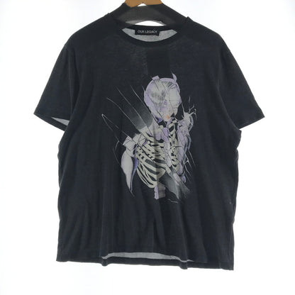 【中古品】【メンズ】 OUR LEGACY アワーレガシー NEW BOX CYBERNETIC ANGEL SS TEE ニューボックス サイバネティックエンジェルプリントTシャツ カラーBLACK.スカル SIZE:44 2026　 147-260808-ky-50-fuzh 万代Net店