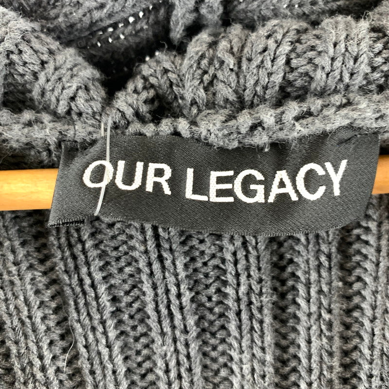【中古品】【メンズ】 OUR LEGACY アワーレガシー M2253LD KNIT PARKA ニットパーカー 147-260805-ny-12-fuzh サイズ：48 カラー：チャコール 万代Net店