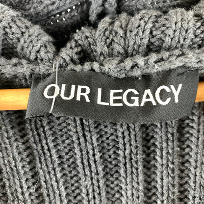 【中古品】【メンズ】 OUR LEGACY アワーレガシー M2253LD KNIT PARKA ニットパーカー 147-260805-ny-12-fuzh サイズ：48 カラー：チャコール 万代Net店