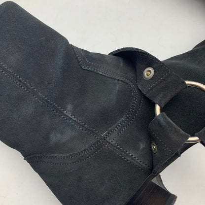【中古品】【メンズ】 SAINT LAURENT サンローラン WYATT 40 HARNESS BOOTS リング スウェード ワイアット ハーネス ブーツ 靴 183-260805-mh-09-fuzh サイズ：40 カラー：ブラック スウェード 万代Net店