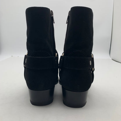 【中古品】【メンズ】 SAINT LAURENT サンローラン WYATT 40 HARNESS BOOTS リング スウェード ワイアット ハーネス ブーツ 靴 183-260805-mh-09-fuzh サイズ：40 カラー：ブラック スウェード 万代Net店