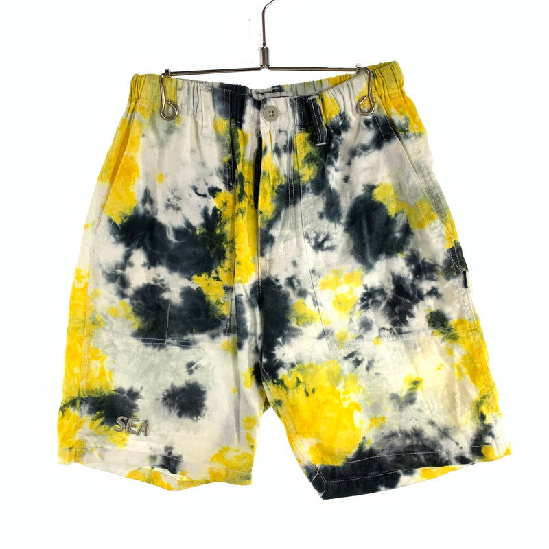 【中古品】【メンズ】 WINDANDSEA×MANASTASH ウィンダンシー×マナスタッシュ ハーフパンツ ボトムス ブランド 古着 153-260808-gm-28-fuzh サイズ：S カラー：イエロー ブラック 万代Net店