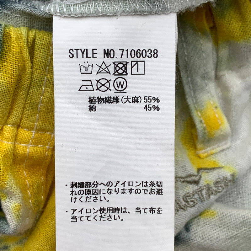 【中古品】【メンズ】 WINDANDSEA×MANASTASH ウィンダンシー×マナスタッシュ ハーフパンツ ボトムス ブランド 古着 153-260808-gm-28-fuzh サイズ：S カラー：イエロー ブラック 万代Net店