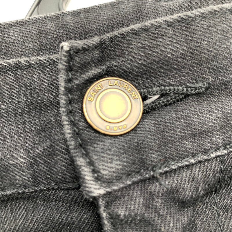 【中古品】【メンズ】 SAINT LAURENT サンローラン 376906 YYS02 DENIM PANTS スキニー デニムパンツ 152-260805-ny-16-fuzh サイズ：30 カラー：ブラック 万代Net店