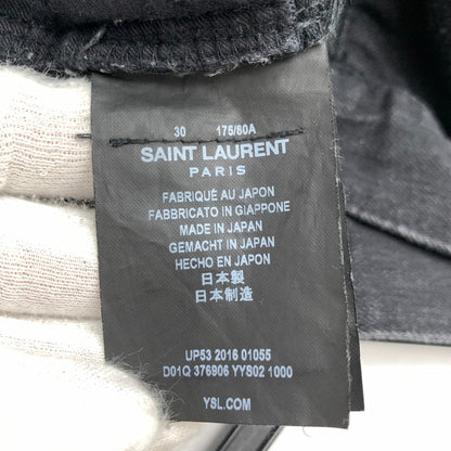 【中古品】【メンズ】 SAINT LAURENT サンローラン 376906 YYS02 DENIM PANTS スキニー デニムパンツ 152-260805-ny-16-fuzh サイズ：30 カラー：ブラック 万代Net店