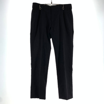 【中古品】【メンズ】 WACKO MARIA ワコマリア GP-107-BLANKLINE PLEATED TROUSERS TYPE-1 ストライプ パンツ 151-260805-ny-15-fuzh サイズ：M カラー：ブラック 万代Net店