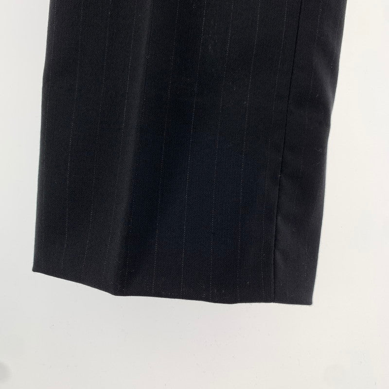【中古品】【メンズ】 WACKO MARIA ワコマリア GP-107-BLANKLINE PLEATED TROUSERS TYPE-1 ストライプ パンツ 151-260805-ny-15-fuzh サイズ：M カラー：ブラック 万代Net店