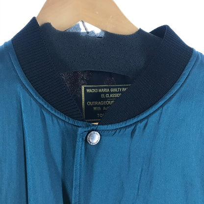 【中古品】【メンズ】 WACKO MARIA ワコマリア 刺繍サテンジャケット カラーDARKGREEN 緑 SIZE:L 140-260806-ky-10-fuzh 万代Net店