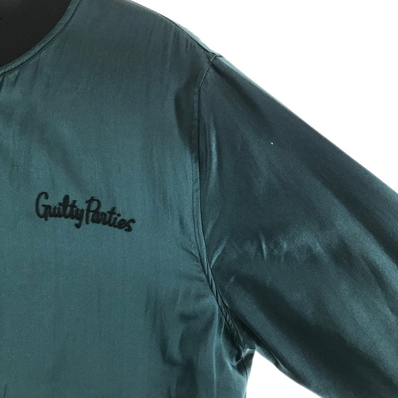 【中古品】【メンズ】 WACKO MARIA ワコマリア 刺繍サテンジャケット カラーDARKGREEN 緑 SIZE:L 140-260806-ky-10-fuzh 万代Net店