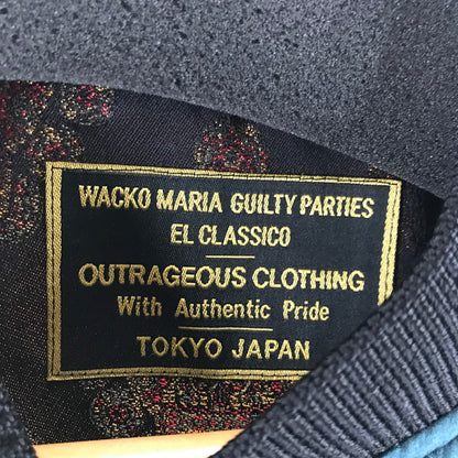 【中古品】【メンズ】 WACKO MARIA ワコマリア 刺繍サテンジャケット カラーDARKGREEN 緑 SIZE:L 140-260806-ky-10-fuzh 万代Net店