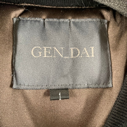 【中古品】【メンズ】 GEN DAI ゲンダイ JACKET ジャケット ギャザー ベロアジャケット 古着 140-260805-ny-07-fuzh サイズ：1 カラー：ブラック 万代Net店
