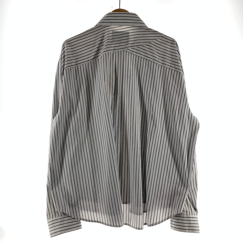 【中古品】【メンズ】 GEN DAI ゲンダイ 長袖シャツ 古着 ストライプシャツ 140-260805-ny-06-fuzh サイズ：2 カラー：白黒ストライプ 万代Net店