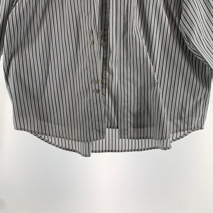 【中古品】【メンズ】 GEN DAI ゲンダイ 長袖シャツ 古着 ストライプシャツ 140-260805-ny-06-fuzh サイズ：2 カラー：白黒ストライプ 万代Net店