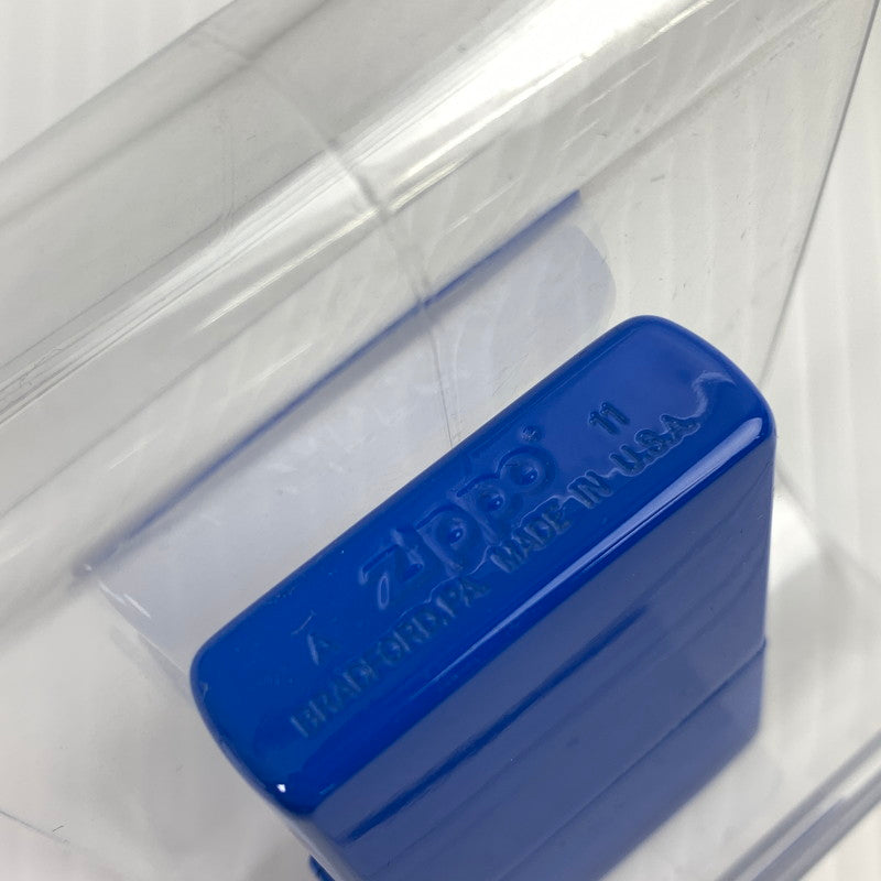 【中古品】【メンズ】 ZIPPO ジッポ オイルライター 喫煙具 ライター BLUE 11年製 AKB48「チームZ」 宮澤佐江 ケース付属 206-261013-io-28-fuzh カラー：ブルー 万代Net店