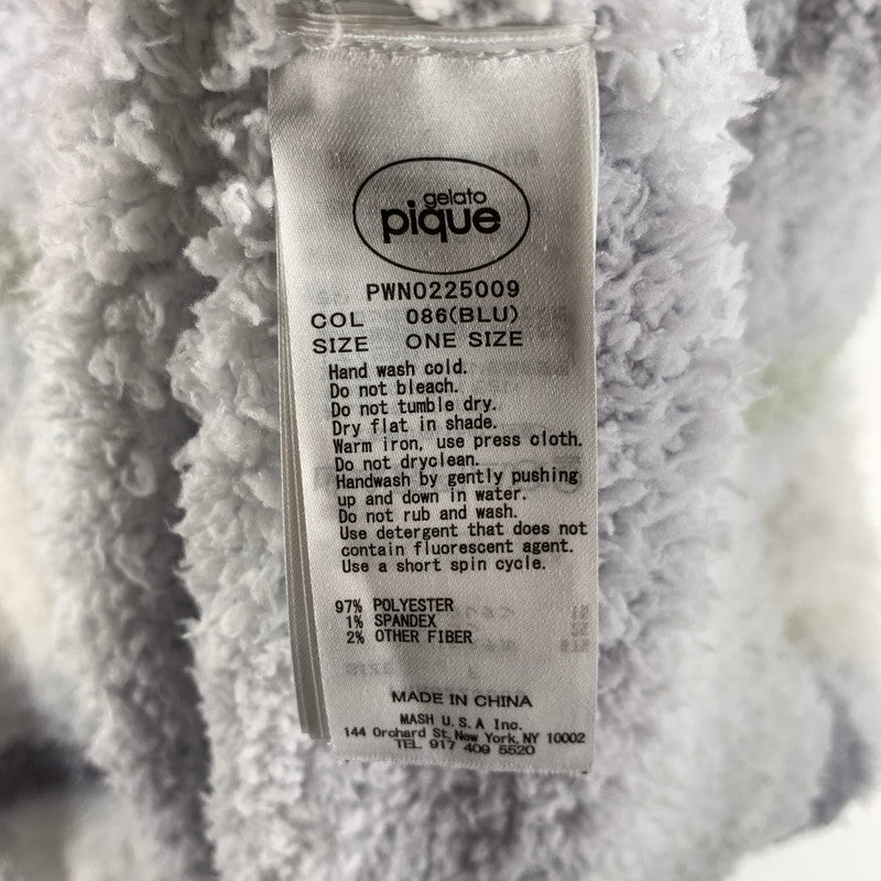 【中古品】【レディース】 GELATO PIQUE ジェラート ピケ ルームウエア 部屋着 WHITE.ボーダー SIZE:ONE ※毛の付着あり 170-260818-io-09-fuzh 万代Net店