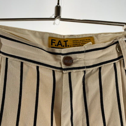 【中古品】【メンズ】 FAT×RED CAP エフエーティー × レッドキャップ F32610-PN21 THREEKAP カラーWHITE.ストライプ SIZE:JUMBO　 153-260806-ky-14-fuzh 万代Net店