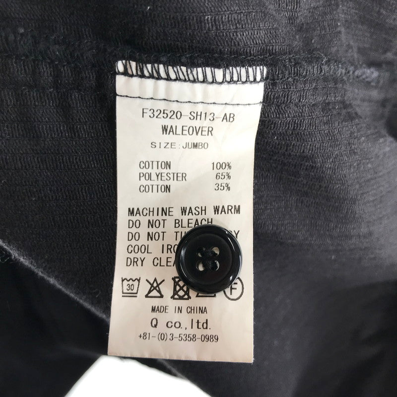 【中古品】【メンズ】 FAT エフエーティー F32520-SH13 WALEOVER ビッグシルエット 長袖 コーデュロイ シャツ トップス 古着 142-260819-mh-04-fuzh サイズ：JUMBO カラー：ブラック 万代Net店