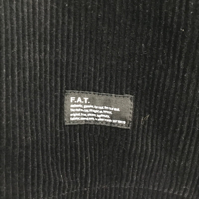 【中古品】【メンズ】 FAT エフエーティー F32520-SH13 WALEOVER ビッグシルエット 長袖 コーデュロイ シャツ トップス 古着 142-260819-mh-04-fuzh サイズ：JUMBO カラー：ブラック 万代Net店