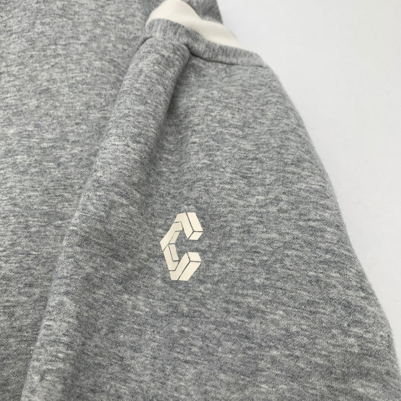 【中古品】【メンズ】 CRONOS クロノス パーカー GRAY.WHITE SIZE:XL フルジップ フーディー ※汚れ・使用感・タグ表記かすれ有 147-260818-io-07-fuzh カラー：グレー 万代Net店