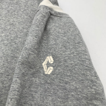 【中古品】【メンズ】 CRONOS クロノス パーカー GRAY.WHITE SIZE:XL フルジップ フーディー ※汚れ・使用感・タグ表記かすれ有 147-260818-io-07-fuzh カラー：グレー 万代Net店