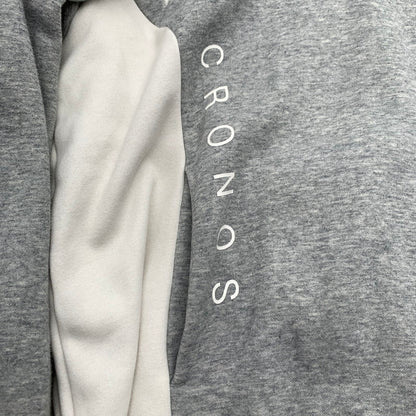 【中古品】【メンズ】 CRONOS クロノス パーカー GRAY.WHITE SIZE:XL フルジップ フーディー ※汚れ・使用感・タグ表記かすれ有 147-260818-io-07-fuzh カラー：グレー 万代Net店