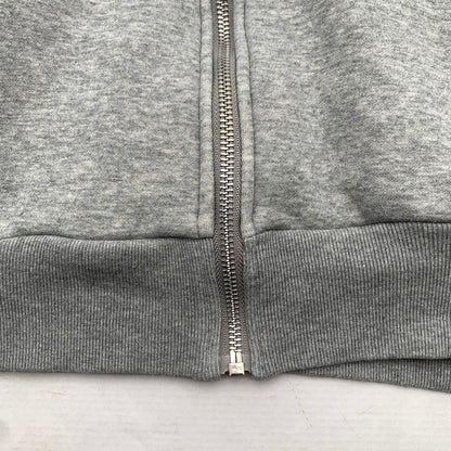 【中古品】【メンズ】 CRONOS クロノス パーカー GRAY.WHITE SIZE:XL フルジップ フーディー ※汚れ・使用感・タグ表記かすれ有 147-260818-io-07-fuzh カラー：グレー 万代Net店