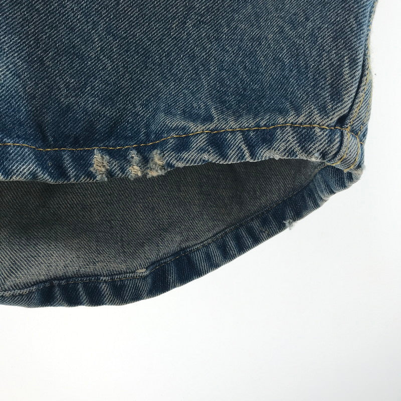 【中古品】【メンズ】 PRADA プラダ オーバーサイズ オーガニックデニム シャツ カラーBLUE SIZE:42 ダメージ加工 168-260806-ky-11-fuzh 万代Net店