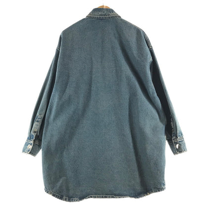 【中古品】【メンズ】 PRADA プラダ オーバーサイズ オーガニックデニム シャツ カラーBLUE SIZE:42 ダメージ加工 168-260806-ky-11-fuzh 万代Net店