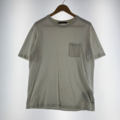 【中古品】【メンズ】 LOUIS VUITTON ルイ･ヴィトン HALF DAMIER POCKET T-SHIRT ハーフダミエ ポケット Tシャツ カラーWHITE 白 SIZE:L　 179-260806-ky-06-fuzh 万代Net店