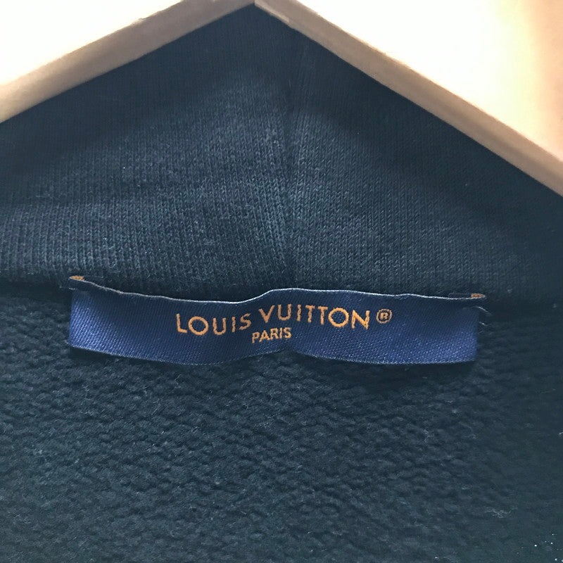 【中古品】【メンズ】 LOUIS VUITTON ルイ･ヴィトン RM231Q IHN HNY56W 23SS SIGNATURE LOGO PULLOVER HOODIE プルオーバー フーディー カラーBLACK SIZE:M 179-260806-ky-05-fuzh 万代Net店