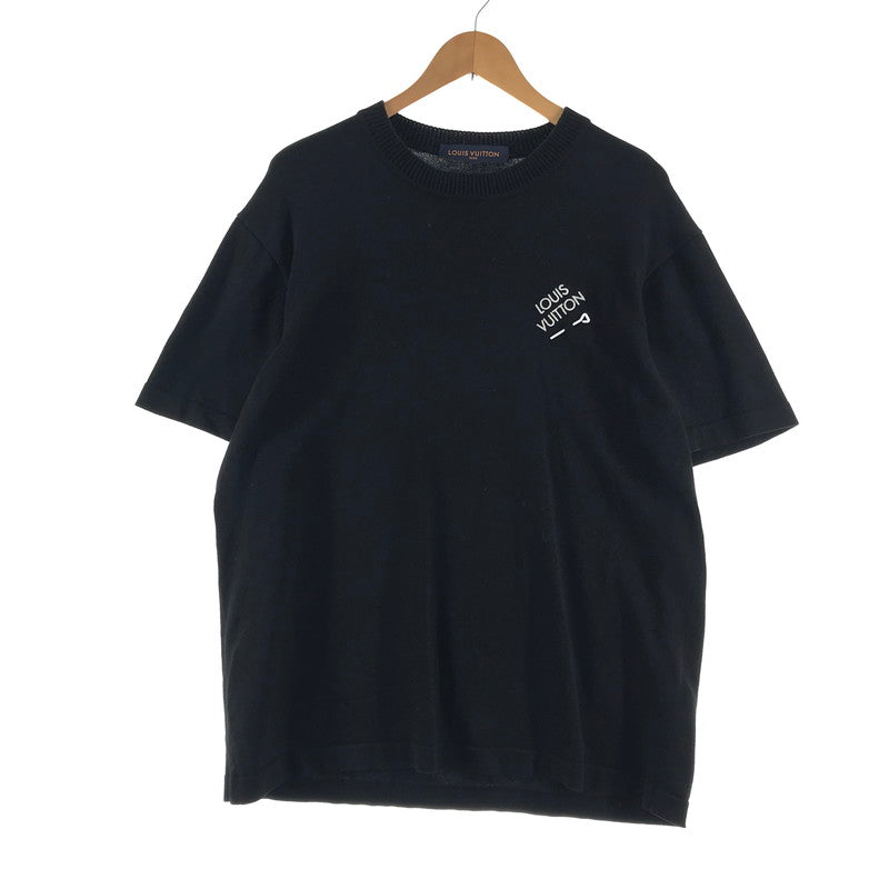 【中古品】【メンズ】 LOUIS VUITTON ルイ･ヴィトン RM231Q OY8 HNN42W SIGNATURE SHORT SLEEVE SS T-SHIRT シグネチャー Tシャツ カラーBLACK 黒23SS SIZE:L 179-260806-ky-03-fuzh 万代Net店
