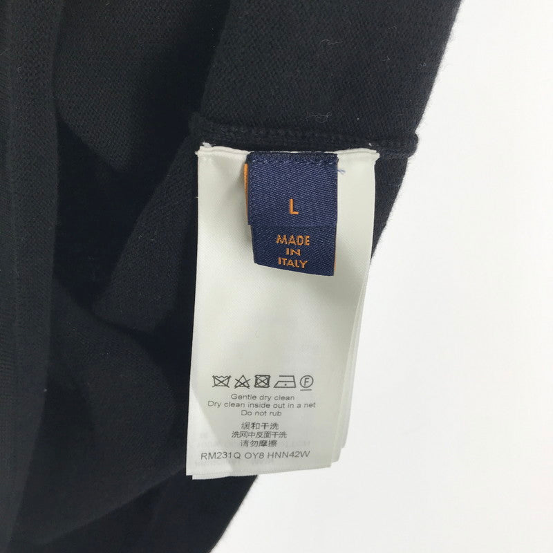 【中古品】【メンズ】 LOUIS VUITTON ルイ･ヴィトン RM231Q OY8 HNN42W SIGNATURE SHORT SLEEVE SS T-SHIRT シグネチャー Tシャツ カラーBLACK 黒23SS SIZE:L 179-260806-ky-03-fuzh 万代Net店