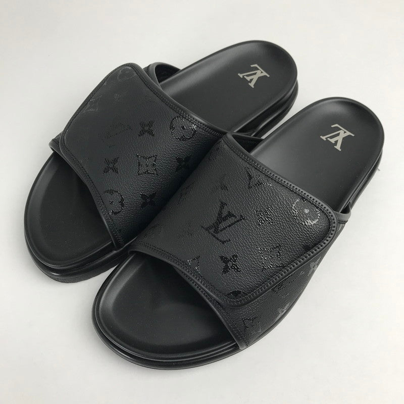 【中古品】【メンズ】 LOUIS VUITTON ルイ･ヴィトン 1AIXCW MIAMI MULE SANDAL マイアミ ミュール サンダル カラーBLACK 黒 SIZE:9 179-260806-ky-01-fuzh 万代Net店