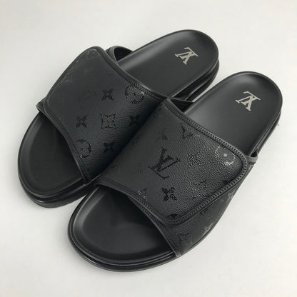 【中古品】【メンズ】 LOUIS VUITTON ルイ･ヴィトン 1AIXCW MIAMI MULE SANDAL マイアミ ミュール サンダル カラーBLACK 黒 SIZE:9 179-260806-ky-01-fuzh 万代Net店