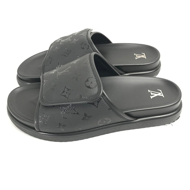 【中古品】【メンズ】 LOUIS VUITTON ルイ･ヴィトン 1AIXCW MIAMI MULE SANDAL マイアミ ミュール サンダル カラーBLACK 黒 SIZE:9 179-260806-ky-01-fuzh 万代Net店