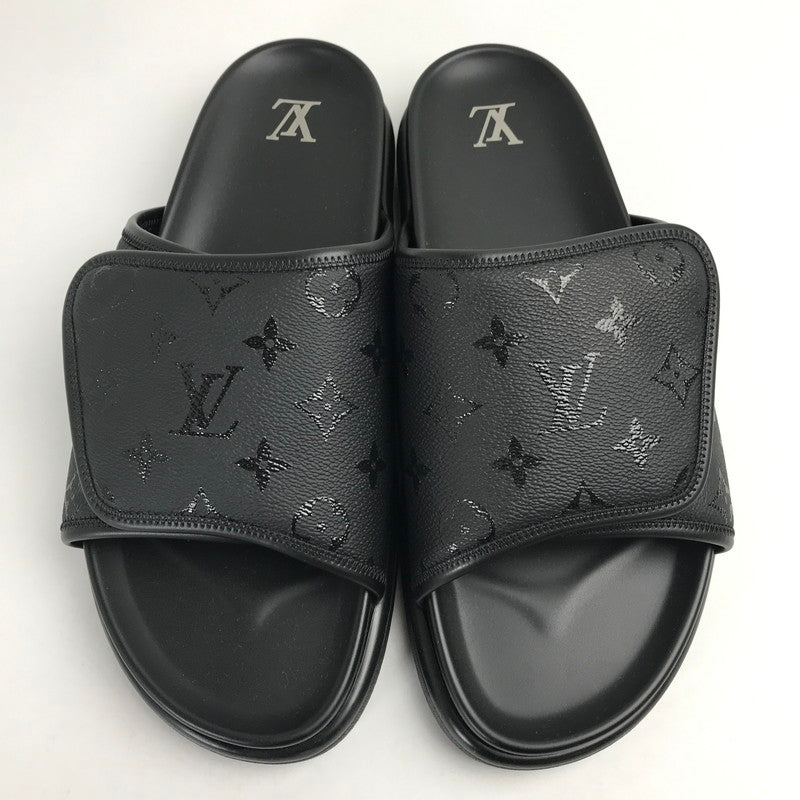 【中古品】【メンズ】 LOUIS VUITTON ルイ･ヴィトン 1AIXCW MIAMI MULE SANDAL マイアミ ミュール サンダル カラーBLACK 黒 SIZE:9 179-260806-ky-01-fuzh 万代Net店
