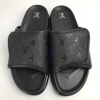 【中古品】【メンズ】 LOUIS VUITTON ルイ･ヴィトン 1AIXCW MIAMI MULE SANDAL マイアミ ミュール サンダル カラーBLACK 黒 SIZE:9 179-260806-ky-01-fuzh 万代Net店
