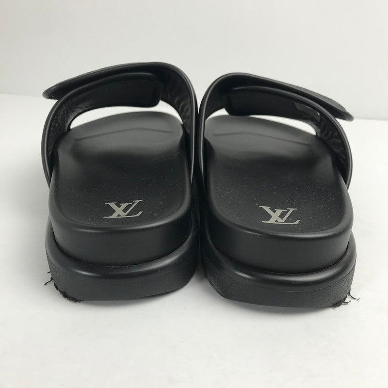 【中古品】【メンズ】 LOUIS VUITTON ルイ･ヴィトン 1AIXCW MIAMI MULE SANDAL マイアミ ミュール サンダル カラーBLACK 黒 SIZE:9 179-260806-ky-01-fuzh 万代Net店