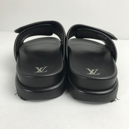 【中古品】【メンズ】 LOUIS VUITTON ルイ･ヴィトン 1AIXCW MIAMI MULE SANDAL マイアミ ミュール サンダル カラーBLACK 黒 SIZE:9 179-260806-ky-01-fuzh 万代Net店