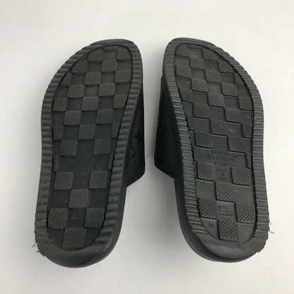 【中古品】【メンズ】 LOUIS VUITTON ルイ･ヴィトン 1AIXCW MIAMI MULE SANDAL マイアミ ミュール サンダル カラーBLACK 黒 SIZE:9 179-260806-ky-01-fuzh 万代Net店