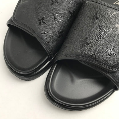 【中古品】【メンズ】 LOUIS VUITTON ルイ･ヴィトン 1AIXCW MIAMI MULE SANDAL マイアミ ミュール サンダル カラーBLACK 黒 SIZE:9 179-260806-ky-01-fuzh 万代Net店