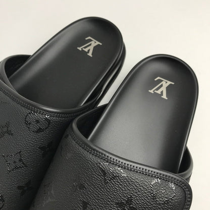 【中古品】【メンズ】 LOUIS VUITTON ルイ･ヴィトン 1AIXCW MIAMI MULE SANDAL マイアミ ミュール サンダル カラーBLACK 黒 SIZE:9 179-260806-ky-01-fuzh 万代Net店