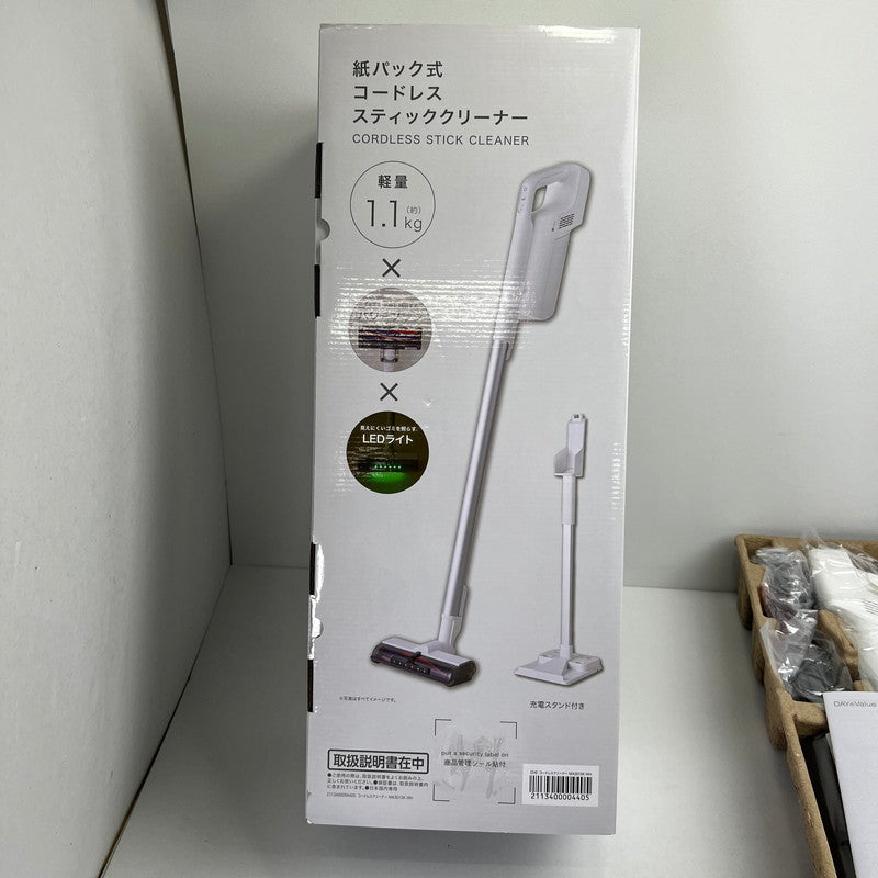 【未使用品】 NITORI ニトリ 紙パック式コードレスクリーナー MA301SK WH 掃除機 カラー ホワイト 101-260809-ky-08-fuz 万代Net店