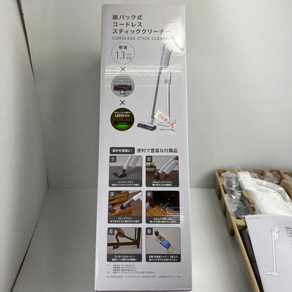 【未使用品】 NITORI ニトリ 紙パック式コードレスクリーナー MA301SK WH 掃除機 カラー ホワイト 101-260809-ky-08-fuz 万代Net店